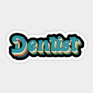 Cool retro dentist Sticker